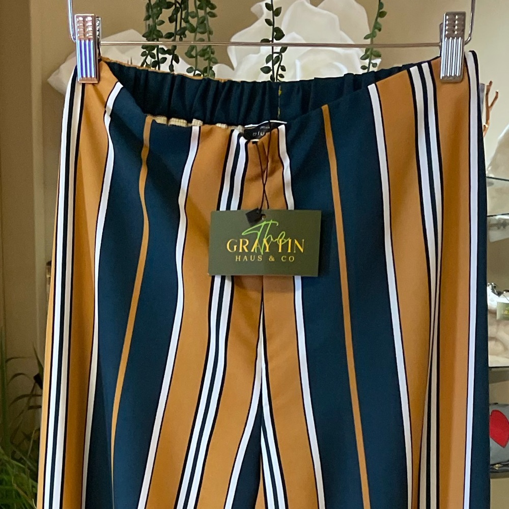 Mella Mustard Multi-Color Pant - Picture 3 of 3